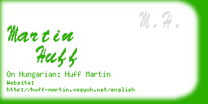 martin huff business card